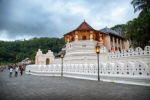 Sacred Temple of the Tooth Relic in Kandy during a private cultural tour with SriLankaDriversAndGuide