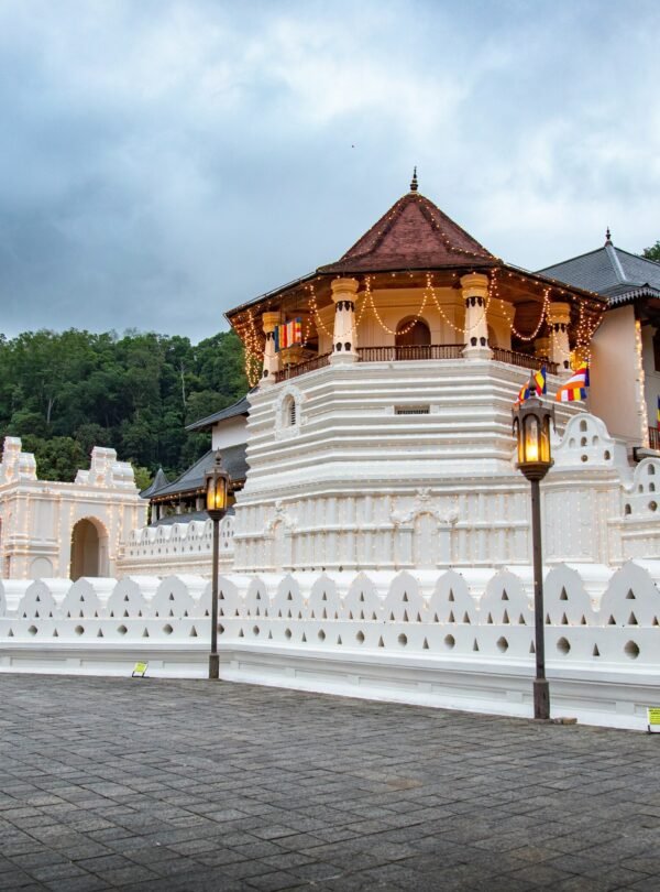 Sacred Temple of the Tooth Relic in Kandy during a private cultural tour with SriLankaDriversAndGuide